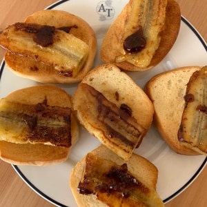 至福の朝食♡キャラメルバナナトースト
